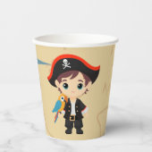 Ahoy daar! Pirate Boy verjaardagsfeestje Papieren Bekers (Voorkant)