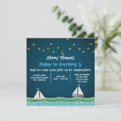 Ahoy Daar Zeilboten & Sterren Kaart (Staand voorkant)