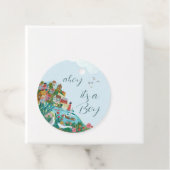 Ahoy, het is een baby shower feest bedankjes labels (In situ)