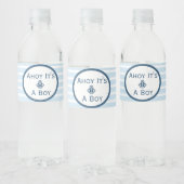 Ahoy Het is een Baby shower-fles-label. Waterfles Etiket (Flessen)