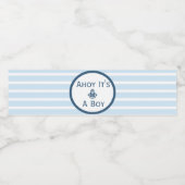Ahoy Het is een Baby shower-fles-label. Waterfles Etiket (Enkel label)