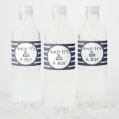 Ahoy Het is een Baby shower-fles-label. Waterfles Etiket (Flessen)