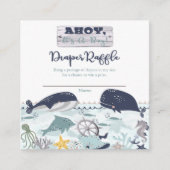 Ahoy Het is een Baby shower-luierspoeling. Informatiekaartje (Voorkant)