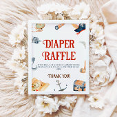 Ahoy Het is een Baby shower-luierspoeling. Reclamebord Met Voetstuk