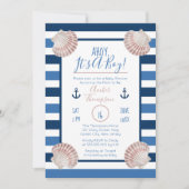 Ahoy Het is een Baby shower met een tjoch neusthem Kaart (Voorkant)