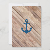 Ahoy Het is een Baby shower-uitnodiging. Kaart (Achterkant)