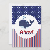 Ahoy Het is een Baby shower-uitnodiging. Kaart (Voorkant)