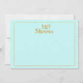 Ahoy Het is een Baby shower-uitnodiging. Kaart (Achterkant)