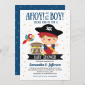 Ahoy Het is een Baby shower-uitnodiging voor peute Kaart (Voorkant / Achterkant)