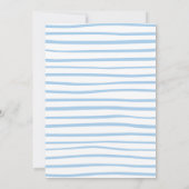 Ahoy. Het is een Baby shower van de Waterverf van  Kaart (Achterkant)