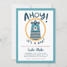 Ahoy Het is een Baby shower van een Beer van de Jo Kaart