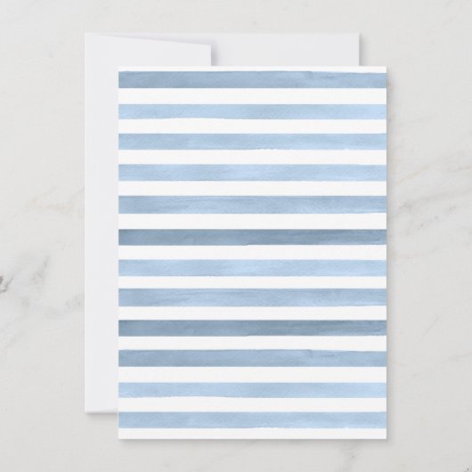 Ahoy Het is een Baby shower van een jonge olifant- Kaart (Achterkant)