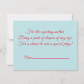 Ahoy Het is een baby shower van een jongen... luie Kaart (Achterkant)