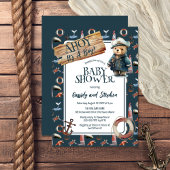 Ahoy, het is een Baby shower van een jongen, Nauti Kaart
