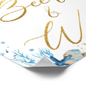 Ahoy Het is een Baby shower van een jongen Poster (Hoek)