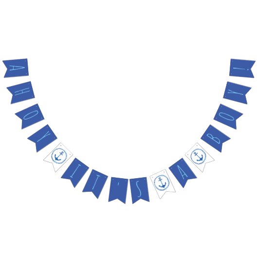 Ahoy Het is een Baby shower. Vlaggetjes (Alle)