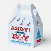 Ahoy Het is een babybox. Bedankdoosjes (Voorkant Zijde)