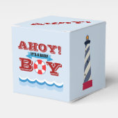 Ahoy Het is een babyjongen Bedankdoosjes (Voorkant Zijde)