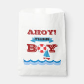 Ahoy Het is een babyjongen-pleisters. Bedankzakje (Voorkant)