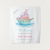 Ahoy Het Is Een Babyschip Dieren Zeilboot Baby Sho