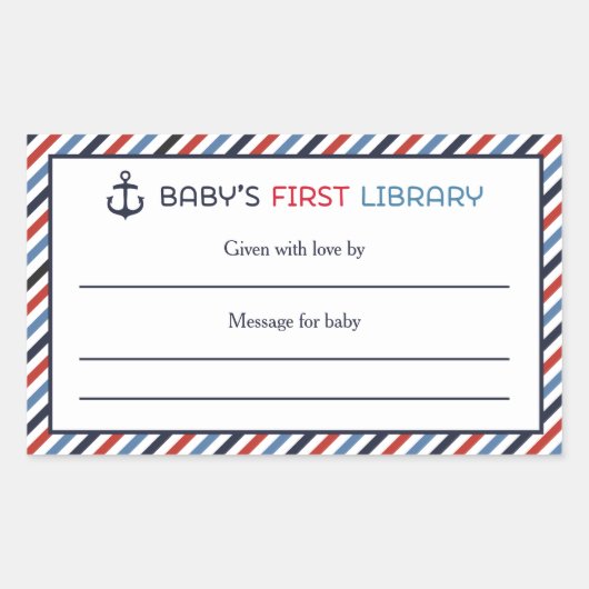 Ahoy Het is een Boek Boekenplaat Sticker (Voorkant)