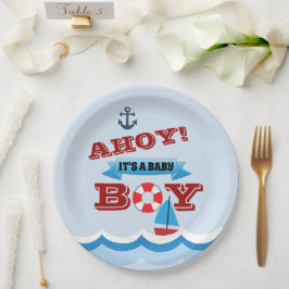 Ahoy Het is een Bord voor babyjongenspapier