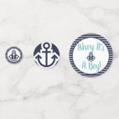 Ahoy Het is een Boy Anchor  Confetti (Voorkanten)