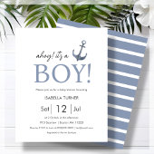 Ahoy! Het is een Boy Baby shower budget uitnodigin