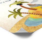 Ahoy Het is een Boy Baby shower Drinken Sign Poster (Hoek)