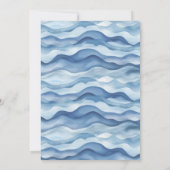 Ahoy het is een Boy Baby shower Invitation Kaart (Achterkant)