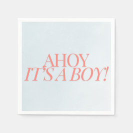 Ahoy Het is een Boy Baby shower Napkins Servet