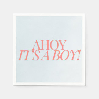 Ahoy Het is een Boy Baby shower Napkins Servet