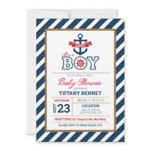 Ahoy, het is een BOY. Baby shower Uitnodiging