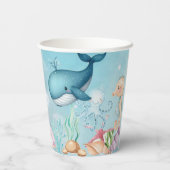 Ahoy! Het is een Boy Blue Baby shower Papieren Bekers (Achterkant)