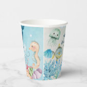 Ahoy! Het is een Boy Blue Baby shower Papieren Bekers (Rechts)