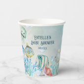 Ahoy! Het is een Boy Blue Baby shower Papieren Bekers (Voorkant)