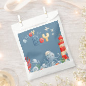 Ahoy Het is een Boy Blue Nautical Baby shower Bedankzakje (Geknipt)