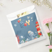 Ahoy Het is een Boy Blue Nautical Baby shower Bedankzakje (Gezegeld)