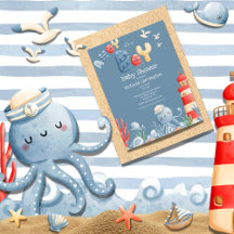 Ahoy Het is een Boy Blue Nautical Baby shower
