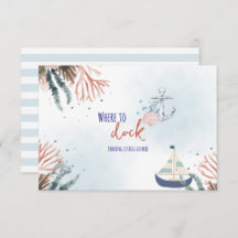 Ahoy Het is een Boy Nautical Baby shower Enclosure