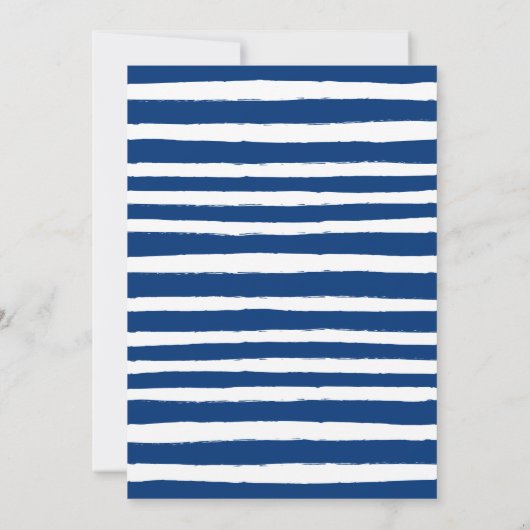 Ahoy het is een Boy Nautical Baby shower Kaart (Achterkant)