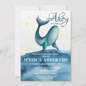 Ahoy, het is een Boy Nautical Baby shower Kaart (Voorkant)