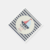 Ahoy Het is een Boy Nautical Baby shower servetten (Hoek)