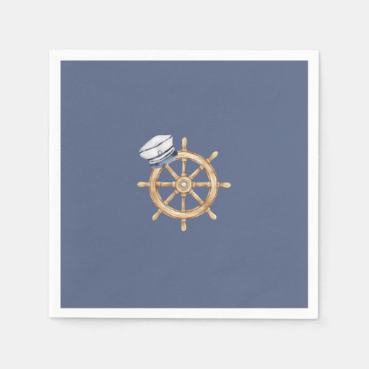 Ahoy Het is een Boy Nautical Baby shower servetten (Voorkant)