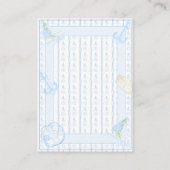 Ahoy Het is een Boy Nautical Diaper Raffle Informatiekaartje (Achterkant)