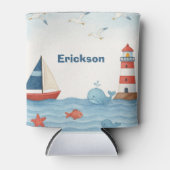 Ahoy Het is een Boy Nautical Koelbox Blikjeskoeler (Voorkant)