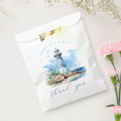 Ahoy Het is een Boy Nautical Lighthouse Baby showe Bedankzakje (Gezegeld)