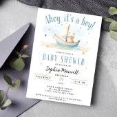Ahoy Het is een Boy Nautical Sailboat Beer Baby sh Kaart