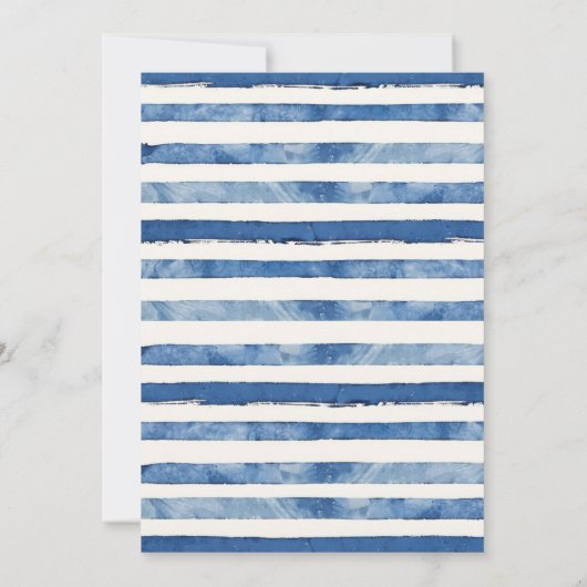 Ahoy Het is een Boy Nautical Sailor Baby shower Kaart (Achterkant)