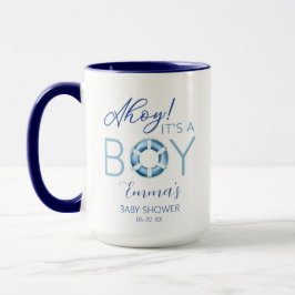 Ahoy Het is een Boy Nautisch Baby shower Mok voor 